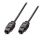 Lindy 35210 cable de audio 0,5 m TosLink Negro